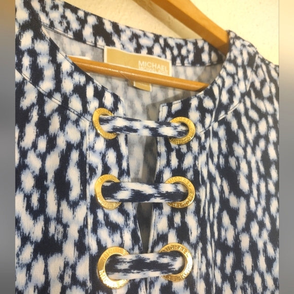 Michael Kors lace up knee-length dress - Picture 3 of 6